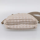 CHANEL New Travel Line Hand Bag Canvas 2way Beige Silver CC Auth 212044A-11