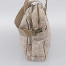 CHANEL New Travel Line Hand Bag Canvas 2way Beige Silver CC Auth 212044A-5