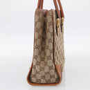 GUCCI GG Canvas Hand Bag Beige Gold 120895 Auth 212051-5