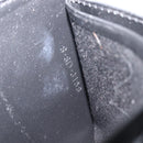 CELINE Triomphe Long Wallet Leather Black Gold Auth 212057M-22