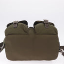 PRADA Backpack Nylon Khaki Silver Auth 212071V-16