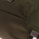 PRADA Backpack Nylon Khaki Silver Auth 212071V-18
