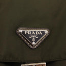 PRADA Backpack Nylon Khaki Silver Auth 212071V-24