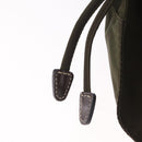 PRADA Backpack Nylon Khaki Silver Auth 212071V-26