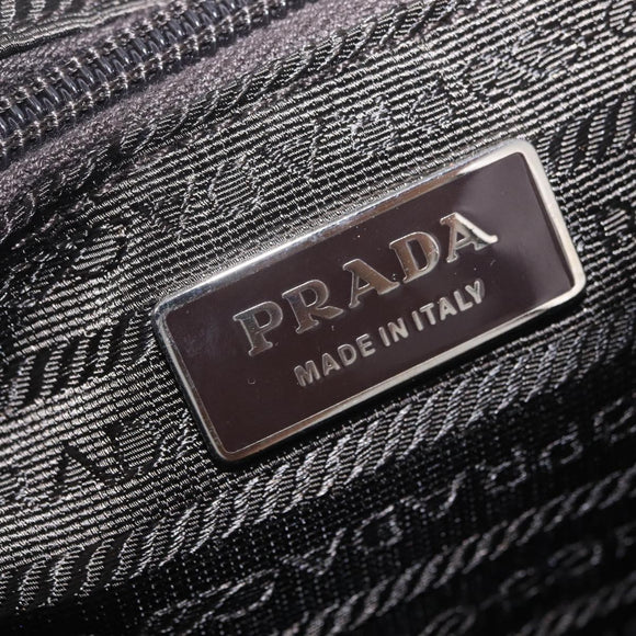 PRADA Backpack Nylon Khaki Silver Auth 212071V