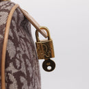Christian Dior Trotter Canvas Hand Bag Brown Gold Auth 212092SAV-16