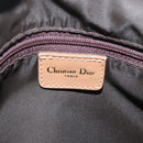 Christian Dior Trotter Canvas Hand Bag Brown Gold Auth 212092SAV-18