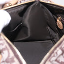 Christian Dior Trotter Canvas Hand Bag Brown Gold Auth 212092SAV-21