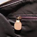 Christian Dior Trotter Canvas Hand Bag Brown Gold Auth 212092SAV-22