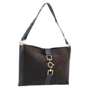 GUCCI Jackie Shoulder Bag Suede Brown Gold Tone 001 4052 1669 Auth 212093A-1