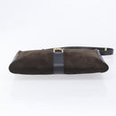 GUCCI Jackie Shoulder Bag Suede Brown Gold Tone 001 4052 1669 Auth 212093A-11