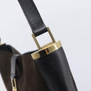 GUCCI Jackie Shoulder Bag Suede Brown Gold Tone 001 4052 1669 Auth 212093A-16