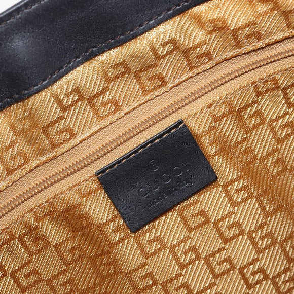 GUCCI Jackie Shoulder Bag Suede Brown Gold Tone 001 4052 1669 Auth 212093A