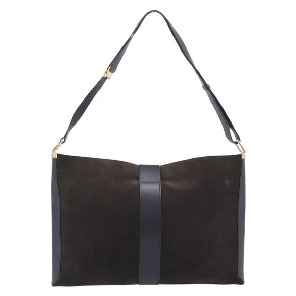 GUCCI Jackie Shoulder Bag Suede Brown Gold Tone 001 4052 1669 Auth 212093A