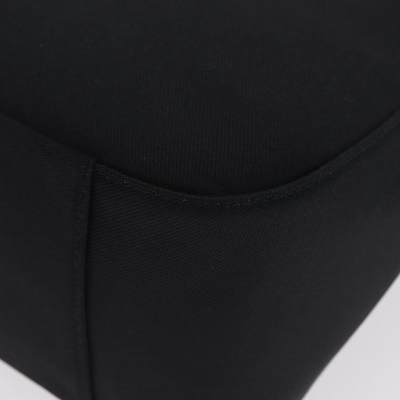 GIVENCHY Hand Bag Nylon Black Gold Auth 212095A