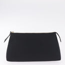 GIVENCHY Hand Bag Nylon Black Gold Auth 212095A-20