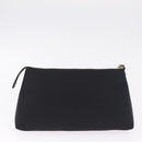 GIVENCHY Hand Bag Nylon Black Gold Auth 212095A-21