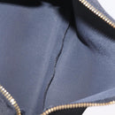GIVENCHY Hand Bag Nylon Black Gold Auth 212095A-22