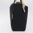 GIVENCHY Hand Bag Nylon Black Gold Auth 212095A-5