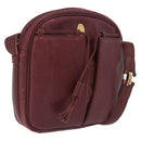 Cartier Must Line Shoulder Bag Leather Bordeaux Gold Auth 212100-1