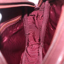 Cartier Must Line Shoulder Bag Leather Bordeaux Gold Auth 212100-22