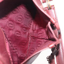 Cartier Must Line Shoulder Bag Leather Bordeaux Gold Auth 212100-24