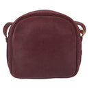 Cartier Must Line Shoulder Bag Leather Bordeaux Gold Auth 212100-3