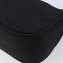 PRADA Accessory Pouch Nylon Black Silver Auth 212103V-11