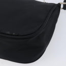 PRADA Accessory Pouch Nylon Black Silver Auth 212103V-13