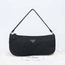 PRADA Accessory Pouch Nylon Black Silver Auth 212103V-25