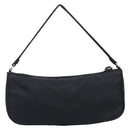 PRADA Accessory Pouch Nylon Black Silver Auth 212103V-3