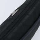 PRADA Accessory Pouch Nylon Black Silver Auth 212103V-7