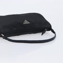 PRADA Accessory Pouch Nylon Black Silver Auth 212103V-8