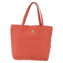 BURBERRY Blue Label Tote Bag Leather Pink Gold Auth 212104A-2