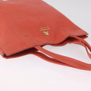 BURBERRY Blue Label Tote Bag Leather Pink Gold Auth 212104A-6
