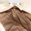 Salvatore Ferragamo Gancini Hand Bag Leather Gold Auth 212110A-24