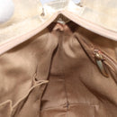 Salvatore Ferragamo Gancini Hand Bag Leather Gold Auth 212110A-25