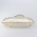 Salvatore Ferragamo Gancini Hand Bag Leather Gold Auth 212110A-9