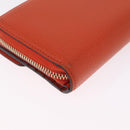 GUCCI Interlocking Long Wallet Leather Outlet Orange Gold 449397 Auth 212115A-10