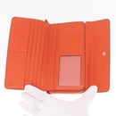 GUCCI Interlocking Long Wallet Leather Outlet Orange Gold 449397 Auth 212115A-14