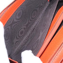 GUCCI Interlocking Long Wallet Leather Outlet Orange Gold 449397 Auth 212115A-22