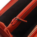 GUCCI Interlocking Long Wallet Leather Outlet Orange Gold 449397 Auth 212115A-25