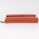 GUCCI Interlocking Long Wallet Leather Outlet Orange Gold 449397 Auth 212115A-7