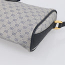 GUCCI Micro GG Supreme Sherry Line Bag PVC Navy Gold 89 02 018 Auth 212116-10