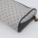 GUCCI Micro GG Supreme Sherry Line Bag PVC Navy Gold 89 02 018 Auth 212116-12