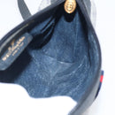 GUCCI Micro GG Supreme Sherry Line Bag PVC Navy Gold 89 02 018 Auth 212116-17