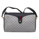 GUCCI Micro GG Supreme Sherry Line Bag PVC Navy Gold 89 02 018 Auth 212116-2