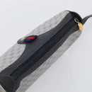 GUCCI Micro GG Supreme Sherry Line Bag PVC Navy Gold 89 02 018 Auth 212116-6