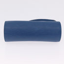 LOUIS VUITTON Epi Soufflot Pouch Blue LV Auth 212119V-10