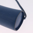 LOUIS VUITTON Epi Soufflot Pouch Blue LV Auth 212119V-14